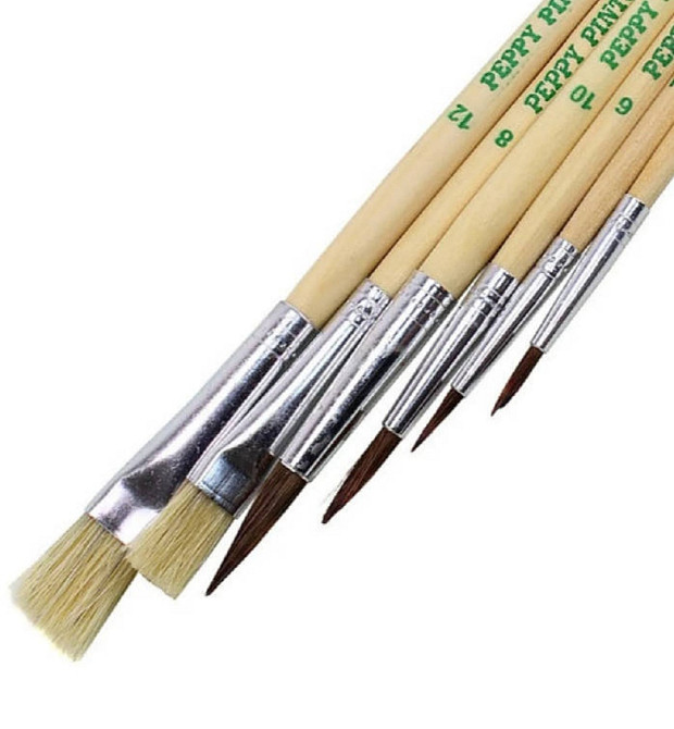 Набор кистей для рисования 6шт Киев - изображение 1