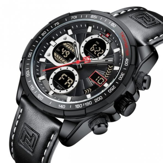 Чоловічий наручний годинник Naviforce Fly (Black) Вінниця