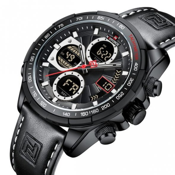 Чоловічий наручний годинник Naviforce Fly (Black) Вінниця - фото 1