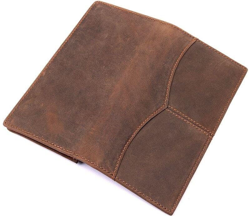 Бумажник мужской Vintage 14615 Коричневый Киев - изображение 12