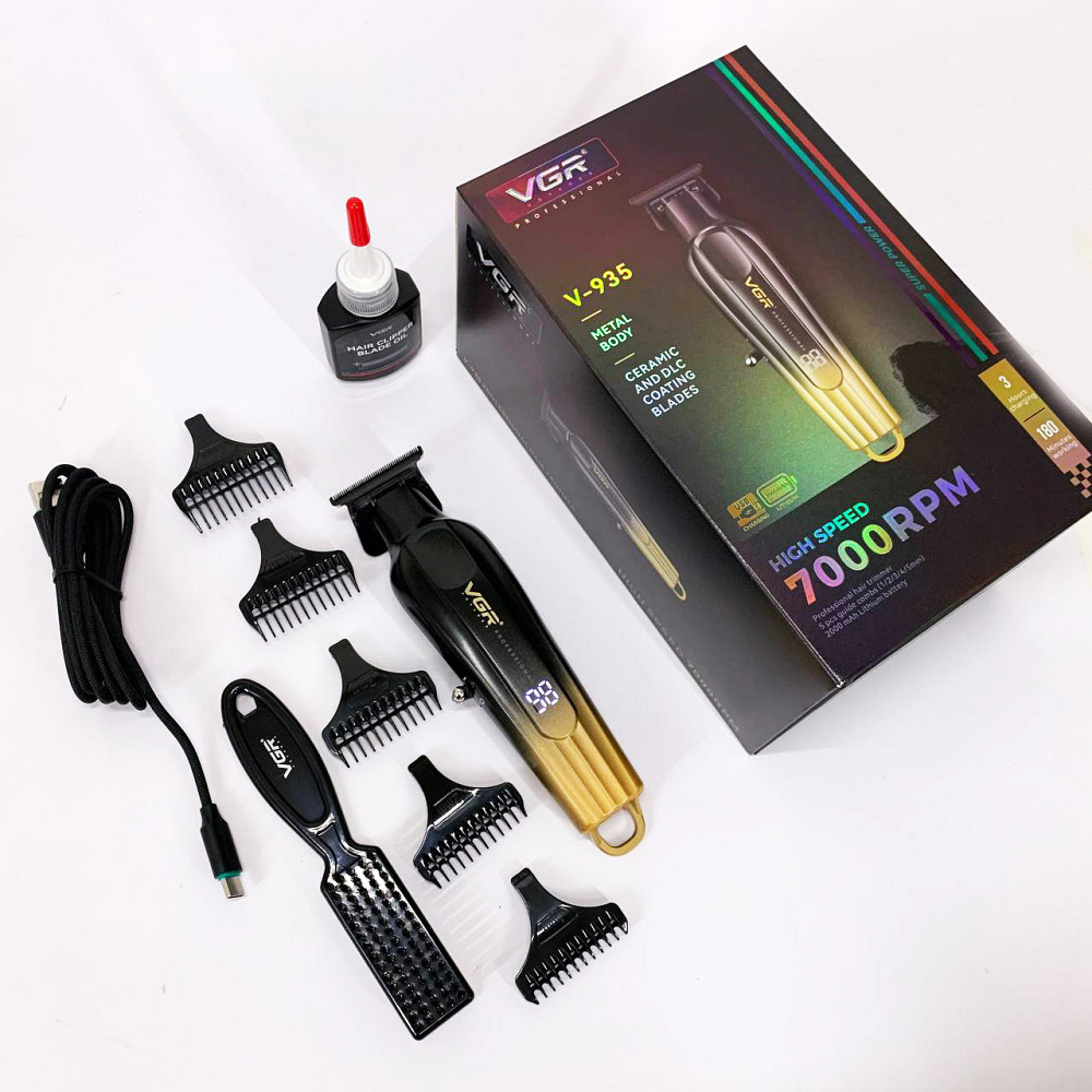 Бритва тример для чоловіків VGR V-935, Практична машинка для стрижки волосся, професійна GD-74 Київ - фото 2