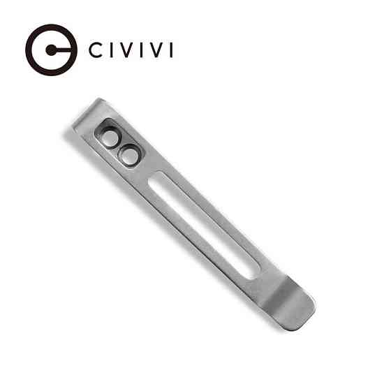 Клипса карманная стальная Civvivi без винтов CA-05B-V1 Киев