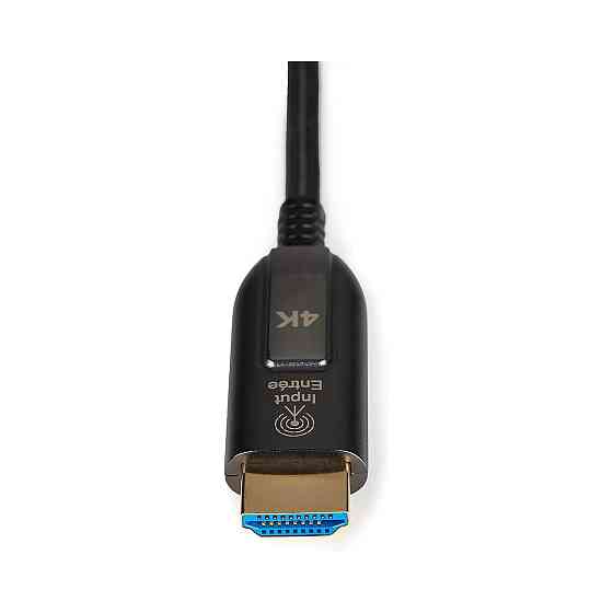 Кабель HDMI шнур волоконно-оптичний плетений 10 м 4K 60 Гц 18 Гбіт/с Ethernet ARC чорний сумісний з телевізором і приставкою Київ