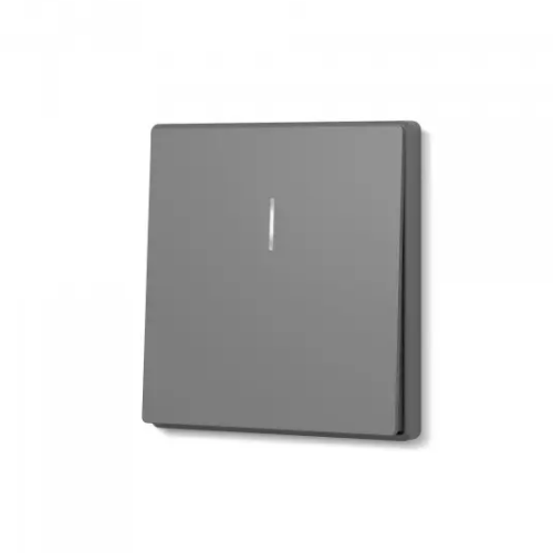Вимикач 1кл з підсвіткою сірий графіт VIDEX NOTA (VF-NT-SW1L-GR) Житомир - фото 1