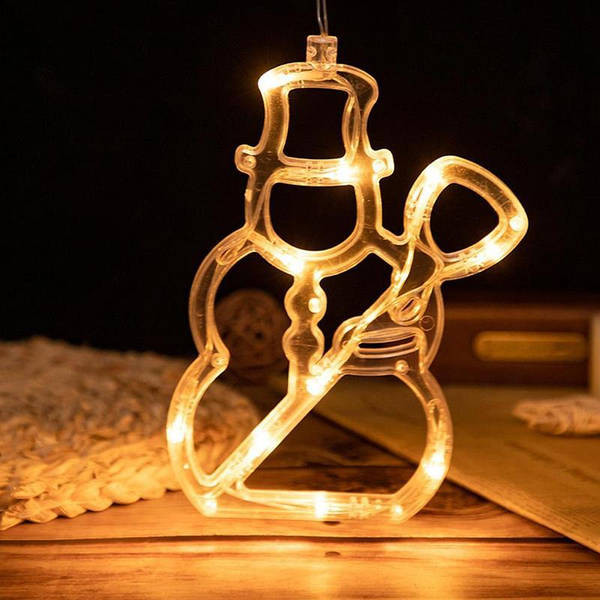 Гірлянда-фігурка НА БАТАРЕЙКАХ Ялинка, Зірочка, Дзвіночок 20см LED білий теплий 18430 Луцьк - фото 4