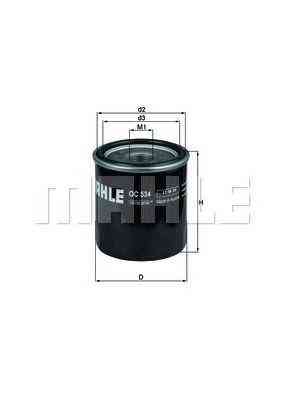 KNECHT (MAHLE) OC 534 — Масляный фильтр | Надежная защита двигателя и эффективная очистка моторного масла Ковель