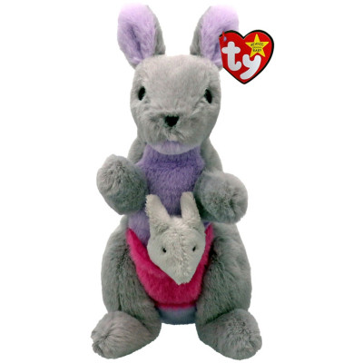 М'яка іграшка Ty Beanie Babies Сірий кенгуру Kayla 15 см (41349) Вінниця - фото 1