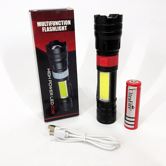 Тактичний ліхтар ручний PL-826-P70-COB(white+red), Ліхтарик на всі випадки, WE-332 Ліхтарик поліцейський Київ - фото 4