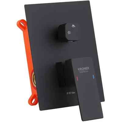 Душевой гарнитур Kroner Edelstahl Kubus-SCH082+ змішувач Edelstahl Kubus-SCH010 (CVS30181) Винница