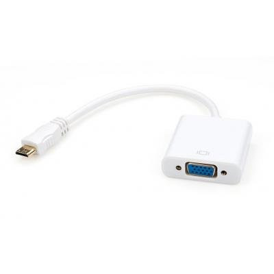 Переходник HDMI C M to VGA F 0.15m Vinga (HDMICMVGAF-01) Винница - изображение 1