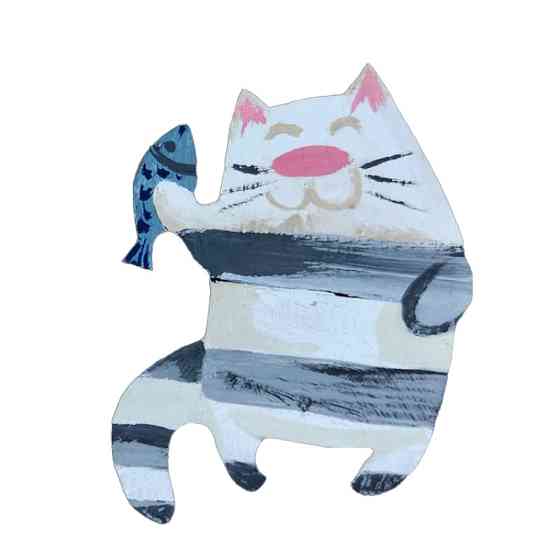 Набір дитячої творчості Розпис по дереву "Магніти-веселі коти" РД-011 Вінниця