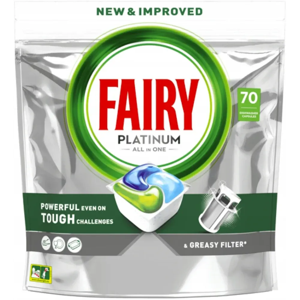 Капсули Fairy Platinum для посудомийних машин, 70 шт. Львів - фото 1
