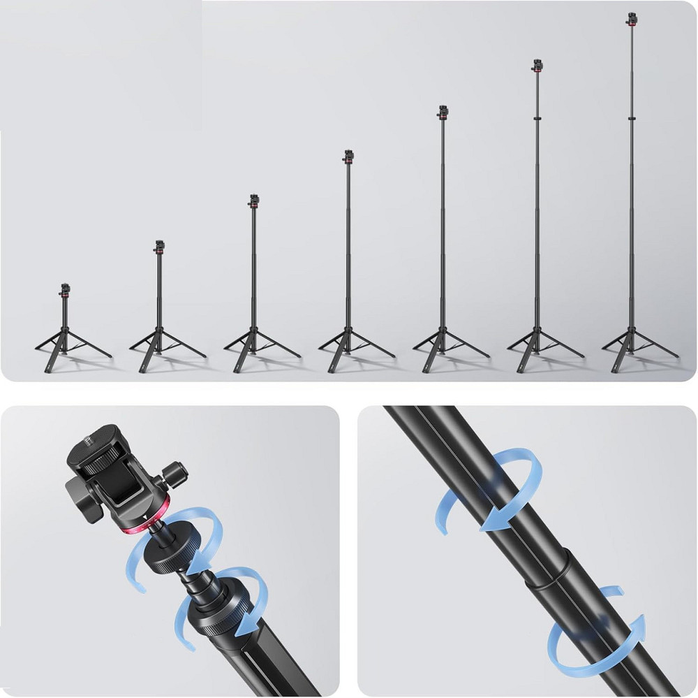 Стійка штатив для освітлення камери компактна туристична 213см Ulanzi MT-80 Київ - фото 2