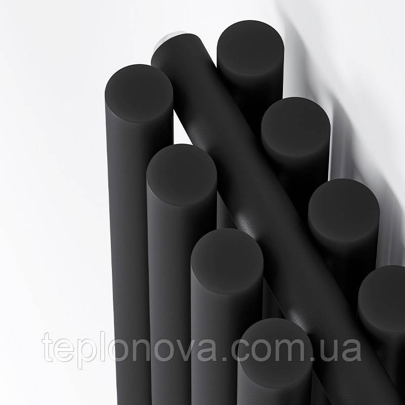 Дизайнерский радиатор 1800/413 (мм) черный мат IDEALE GLORIA (универсальное подключение) Черновцы - изображение 2