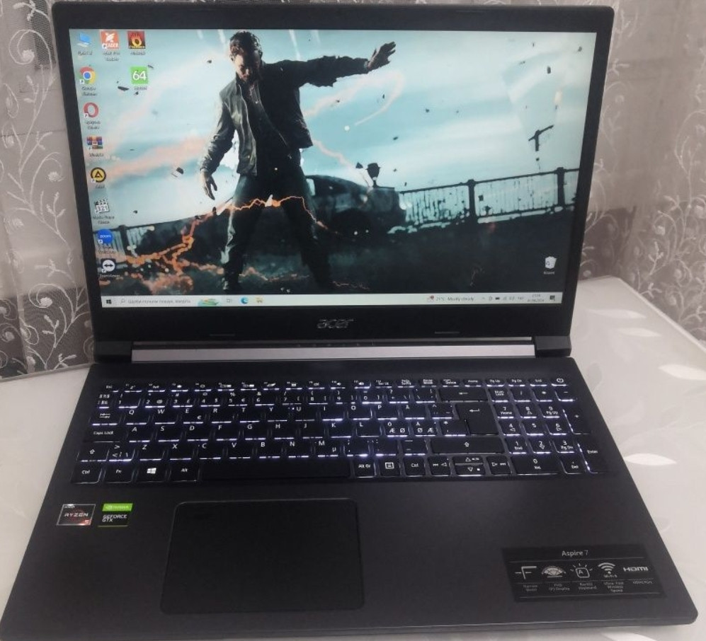 Ноутбук Ігровий: ASER Aspire 7/ GTX 1650 GDDR6/Ryzen 5 3550H/ RAM16GB/SSD512Gb. Київ - фото 6