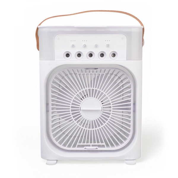 Вентилятор Air Cooler Fan USB с увлажнителем воздуха и подсветкой (Белый) Винница - изображение 2