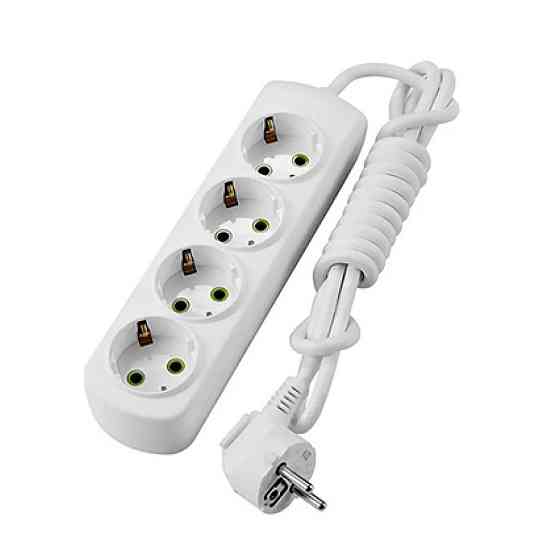 Удлинитель LETITIA с заземлением 4 входа 3 метра Lezard Харьков