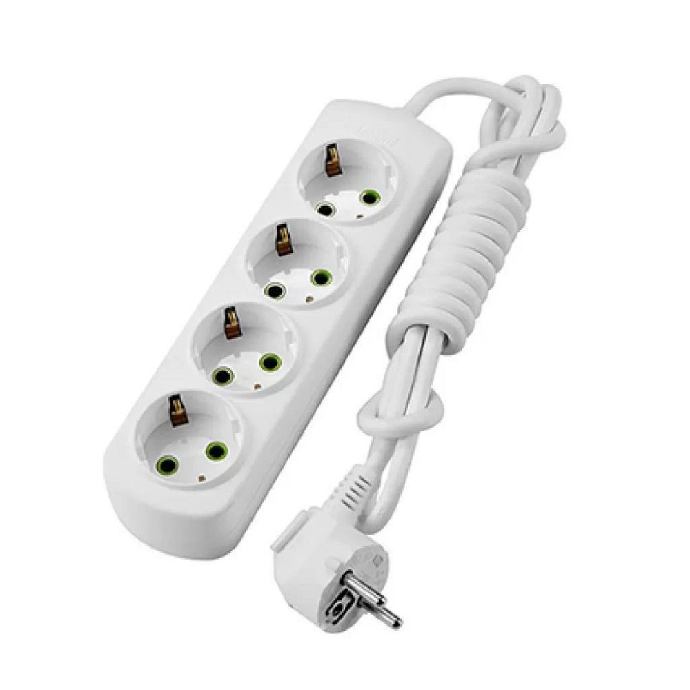 Удлинитель LETITIA с заземлением 4 входа 3 метра Lezard Харьков - изображение 1