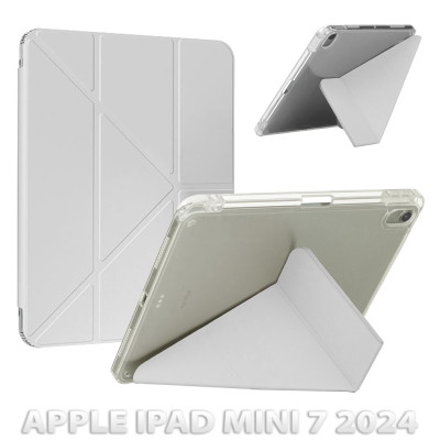 Чохол до планшета BeCover Ultra Slim Origami Transparent Apple iPad Mini 7 2024 Gray (712935) Вінниця - фото 1