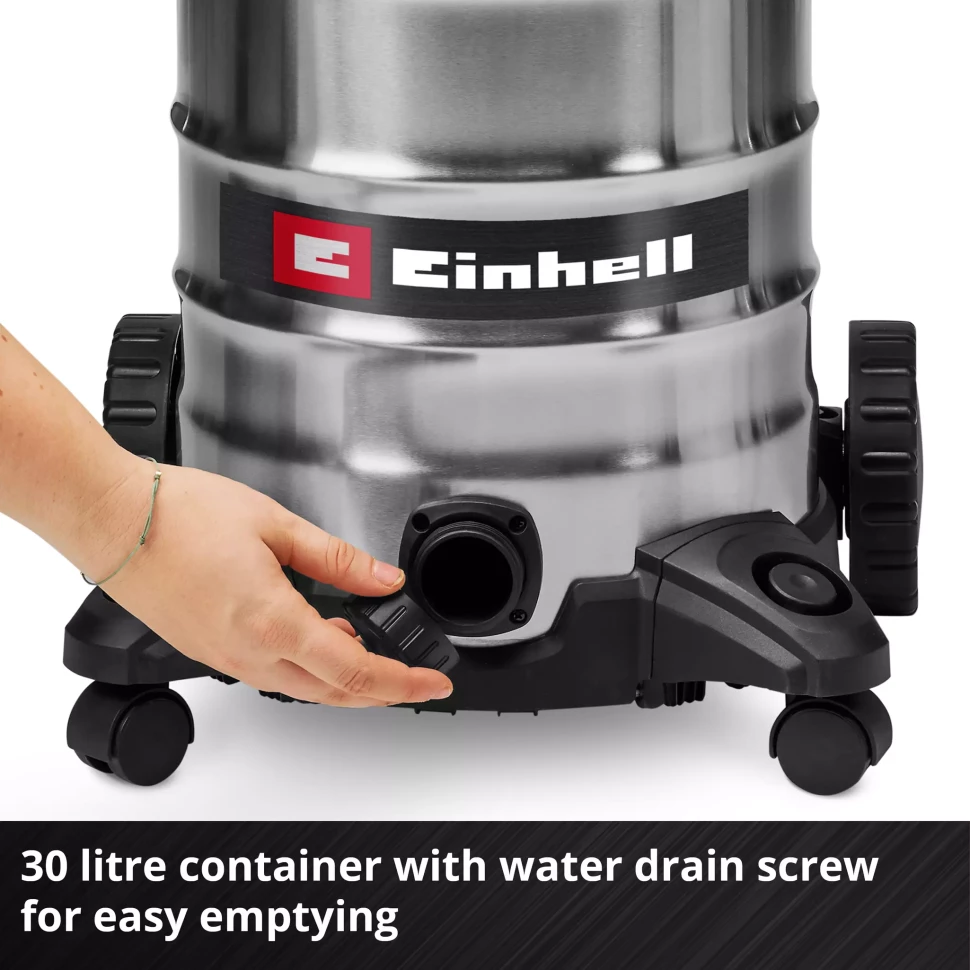 Мощный пылесос для влажной и сухой уборки Einhell TC-VC 3055 SA (2342250) Киев - изображение 6