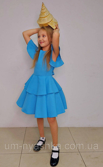 Голубое нарядное платье с блестками Капелька, Хмаринка, Завірюха, Морячка, Дождик на 4-11 лет Кривой Рог - изображение 8