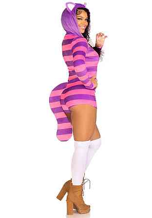 Комбинезон-костюм кошечки Leg Avenue Comfy Cheshire M, с капюшоном Sex Aura Киев