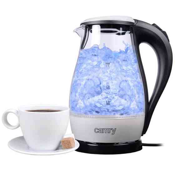 Чайник скляний електричний, Електричний чайник із сучасним дизайном, Сучасний електрочайник для дому LT-40 Івано-Франківськ