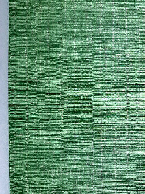Обои флизелиновые эко Casadeco Five O'Clock 0.53х10 однотонные ярко салатовые прожилки золотом под ткань Киев - изображение 2