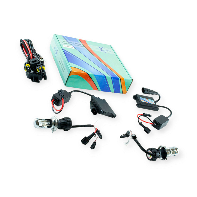 Ксенон 12v 6000k КВАНТ біксенон H4 Мукачево - фото 1