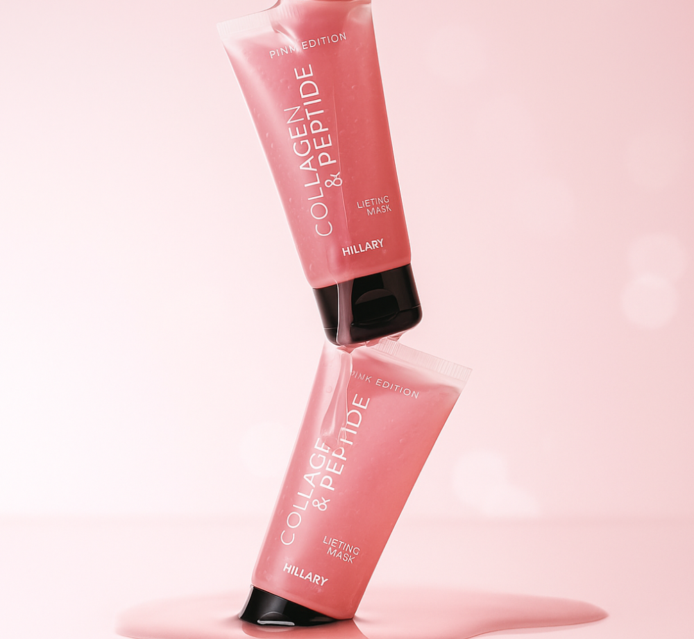 Пептидно-колагенова маска-плівка Collagen & Peptide Lifting Mask (Pink Edition) Hillary 90 мл Київ - фото 12