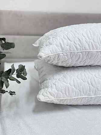 Ecotton Подушка Ecotton 50х70 см подвійна з чохлом на блискавці із мікрофібри біла White (Novit Коломия