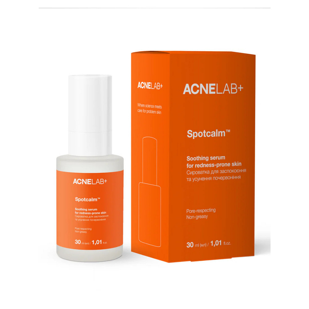 Сыворотка для успокоения и устранения покраснений Spotcalm Soothing serum for redness-prone skin ACNELAB+ 30 мл Киев - изображение 14