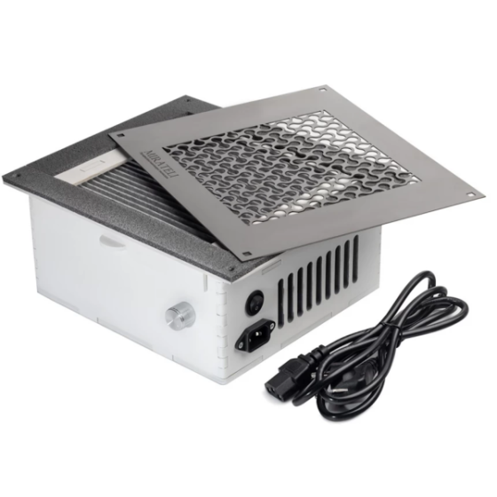 Вытяжка врезная для маникюра SV 700 с Нера фильтром профессиональная (решетка нержавеющая металлик) Киев