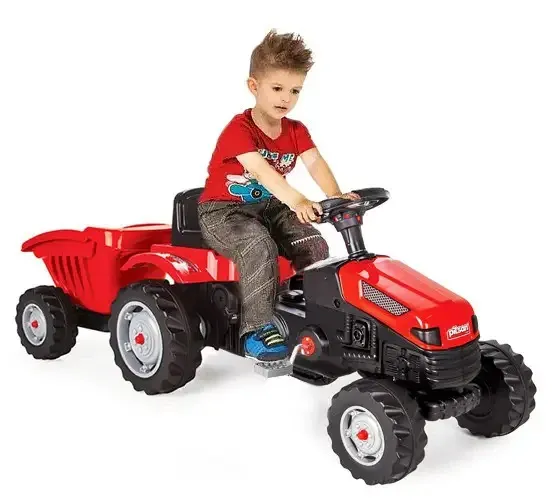 Дитячий педальний трактор з причепом Woopie MAX 28651 на педалях для дітей Київ - фото 3