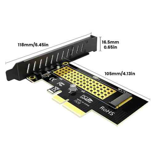 Адаптер переходник SSD M.2 NVMe ключ M на PCIe 4.0 3.0 X16 X8 X4, Jeyi SK4 Винница