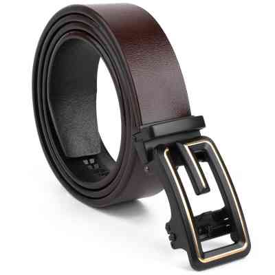 Ремень Vintage Мужской c пряжкой в виде буквы G Коричневый (20288) Винница