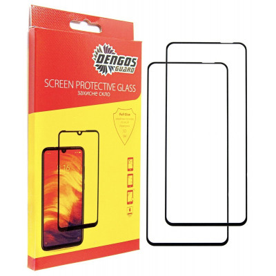 Стекло защитное Dengos Realme C71 Black 2 pcs (DG-TG2P-87) Винница - изображение 1