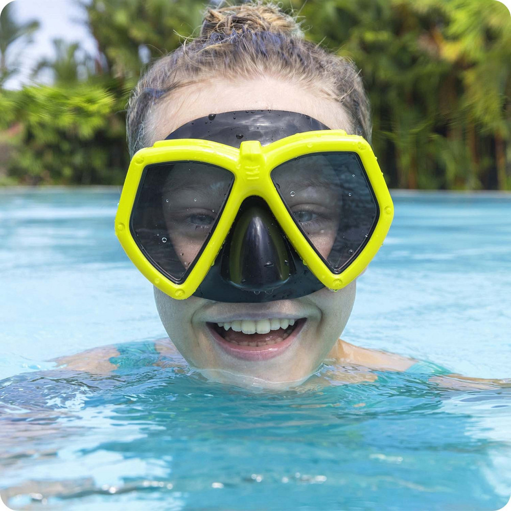 Маска для плавання Bestway 22040 жовта Київ - фото 7