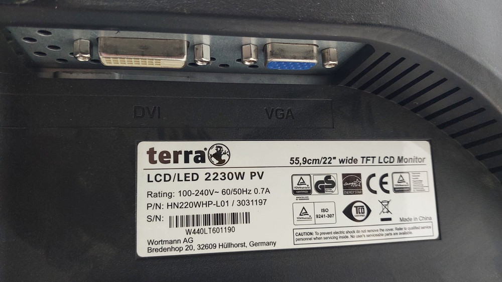 Монітор 22" Terra 2230W PV Silver-Black (товар вживаний) Луцьк - фото 10