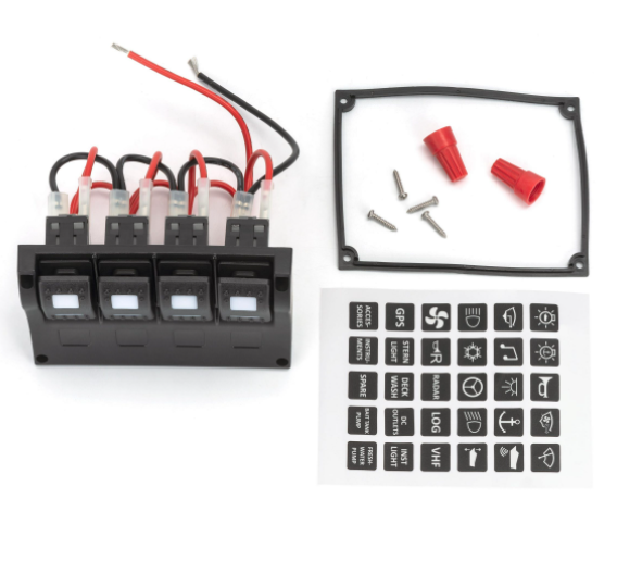 Панель Переключателей Из Пластмассы Easterner C91350 4 Переключателя С Индикаторами Включения Киев - изображение 1