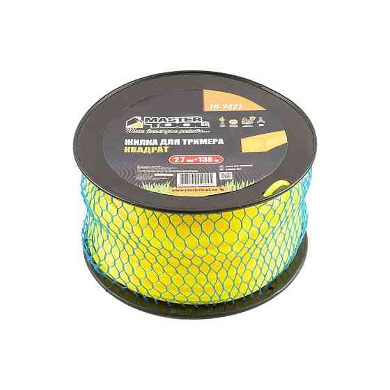 Жилка для тримера MASTERTOOL КВАДРАТ 2,70 мм 138 м котушка 19-2427 Коломия