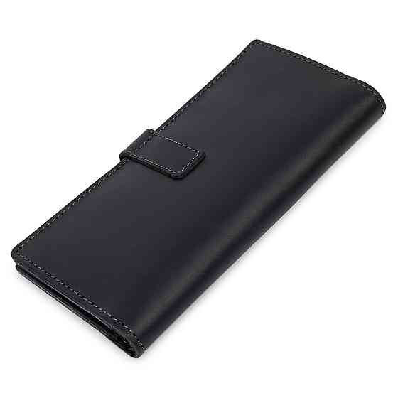 Стильне матове чоловіче портмоне GRANDE PELLE 11560 Чорний Київ