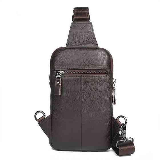 Сумка мужская кожаная через плечо Коричневая (Vintage) Киев