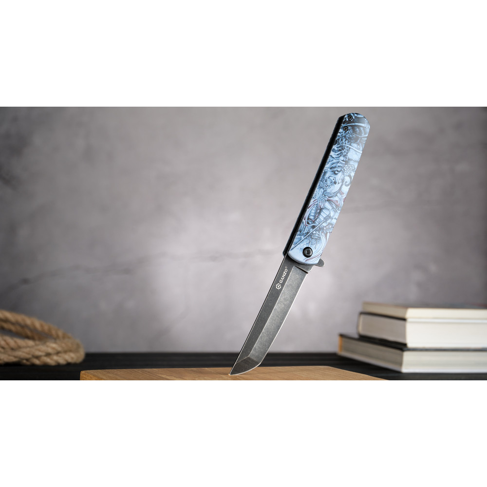 Ніж складаний Ganzo G626-GS сiрий самурай Київ - фото 12