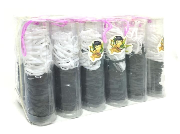 Гумки для плетіння браслетів чорно-білі 12 пач Київ - фото 1