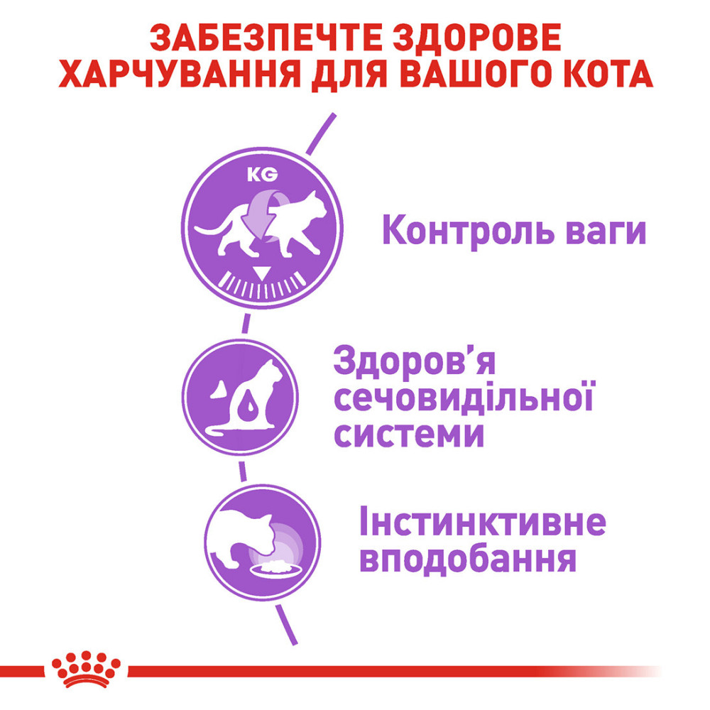 Вологий корм для дорослих стерилізованих котів ROYAL CANIN STERILISED IN GRAVY 0.085 кг Київ - фото 3