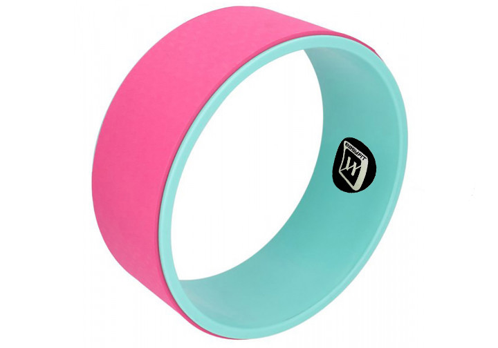 Колесо для йоги EasyFit TPE 33 см рожево-м'ятне Коломия - фото 1