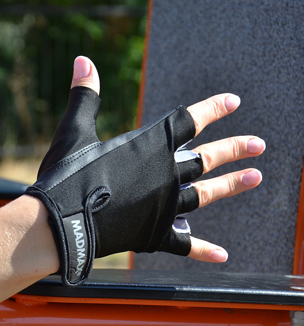 Рукавички для фітнесу MadMax MFG-251 Rainbow Grey M Луцк - изображение 6