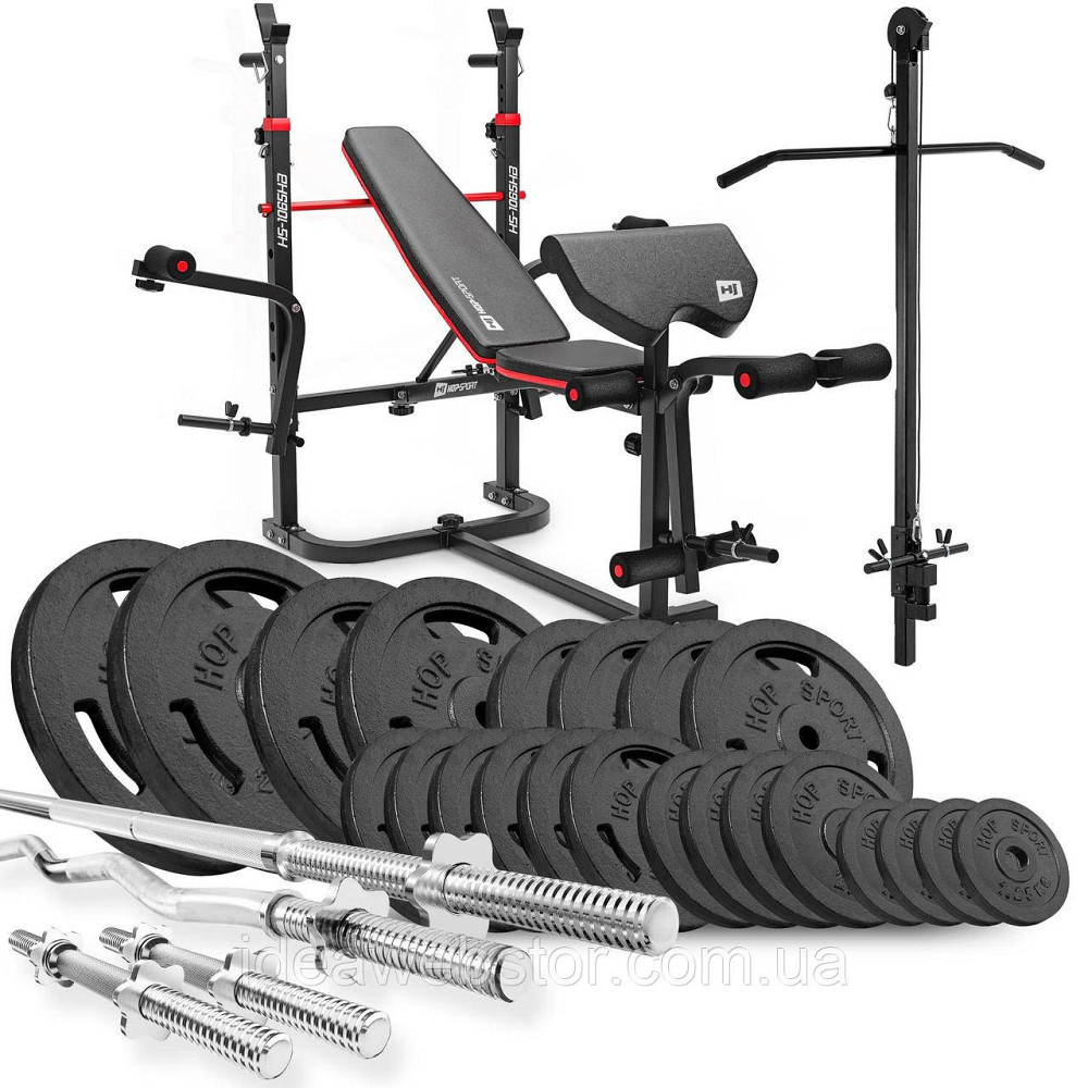 Набір STRONG 179кг з лавкою HS-1065 Київ - фото 1