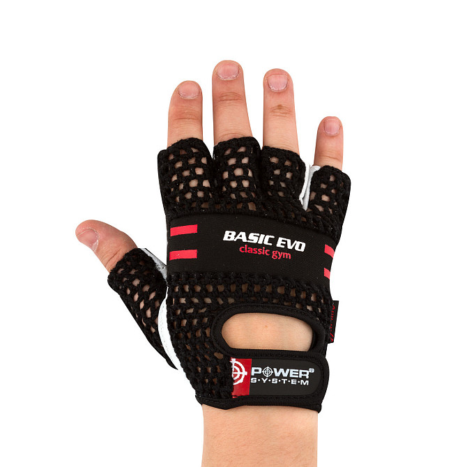 Рукавички для фітнесу Power System PS-2100 Basic EVO Black/Red Line XXL Кам'янське - фото 10